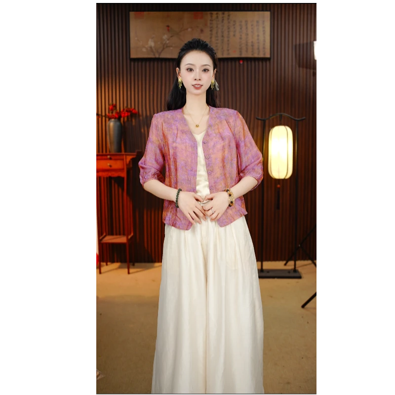 【胭脂】小雪高定新中式国风双面穿外套