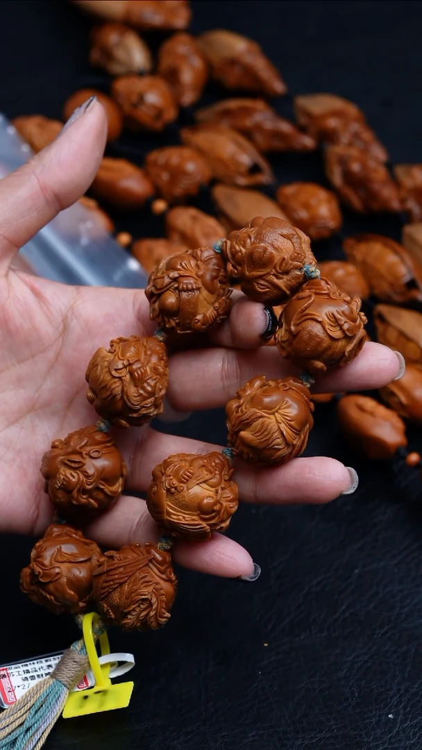 【闪购商品】橄榄核手串/手链27正圆骑兽财神
