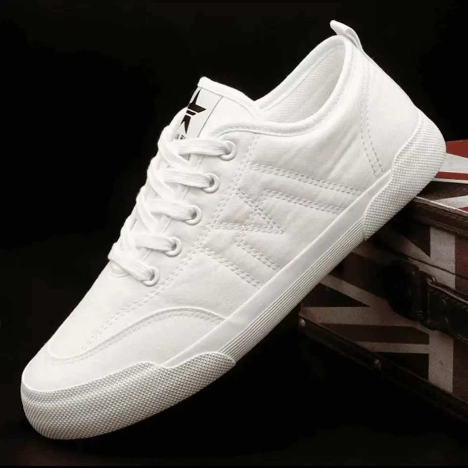 【情侣款】25120夏季低帮系带帆布鞋简约潮流薄款休闲透气百搭板鞋