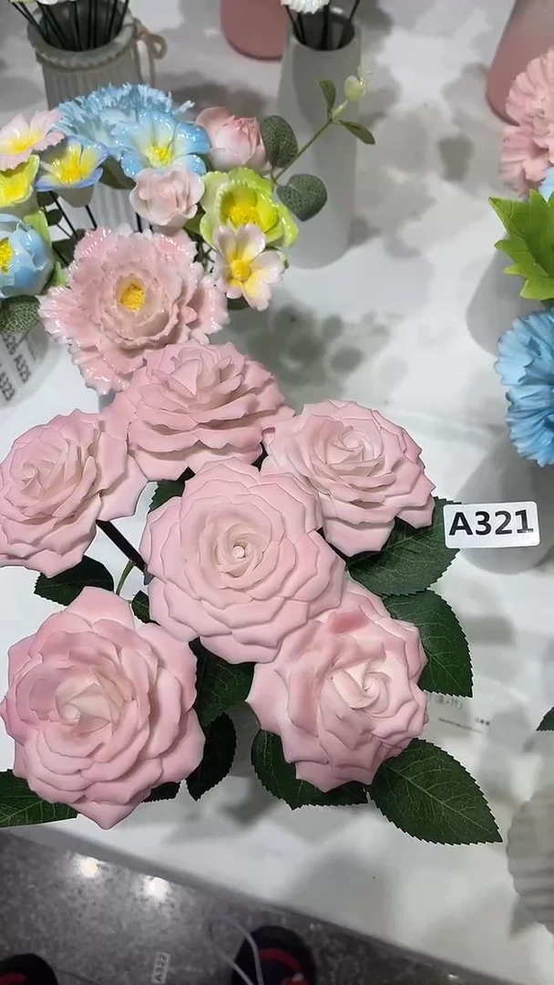 陶瓷花Y*仙  手捏花-A321