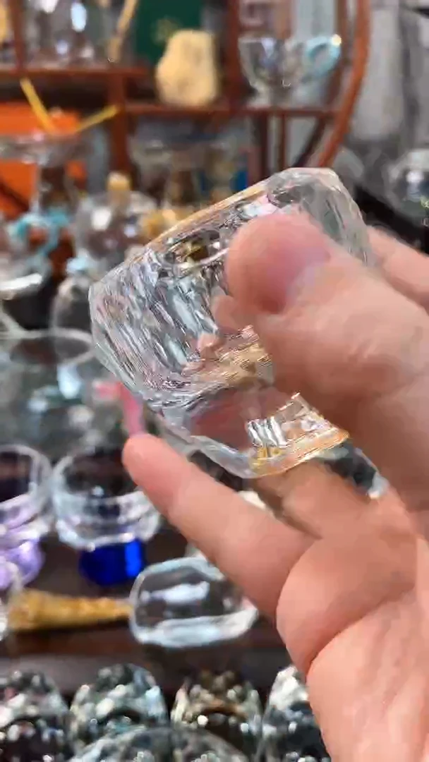 【闪购商品】玺宴新款水晶八角杯金箔