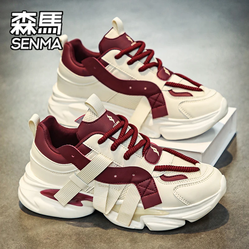 SENMA/森马男鞋夏季潮牌高级感老爹鞋男青少年增高休闲跑步运动鞋