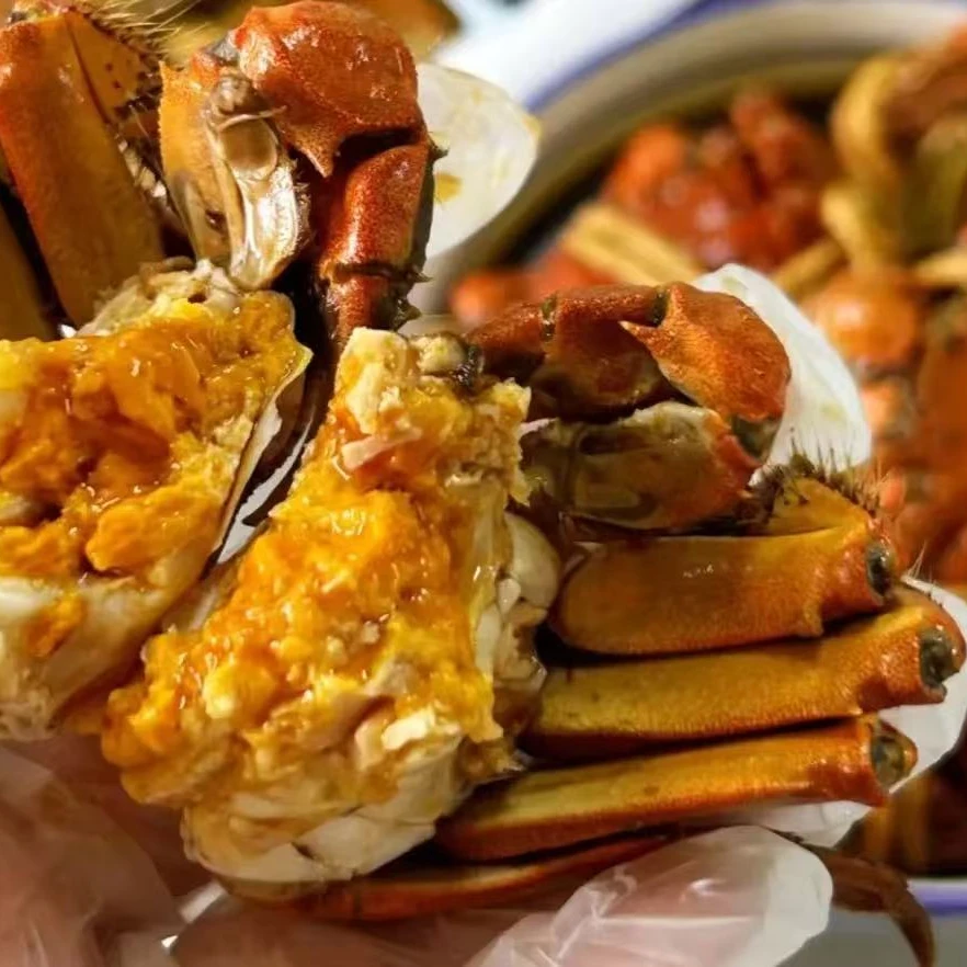 【活蟹】盘锦河蟹海鲜1.5-1.8两/只公蟹3斤16只左右