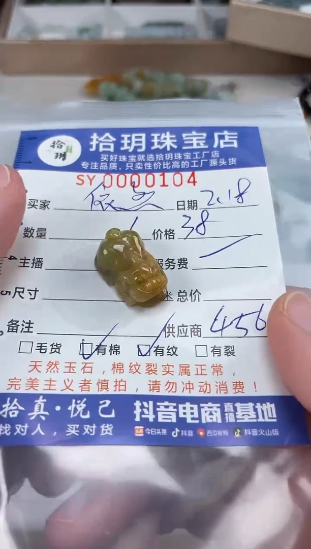 【闪购商品】翡翠颈饰未镶嵌翡翠挂件貔貅104