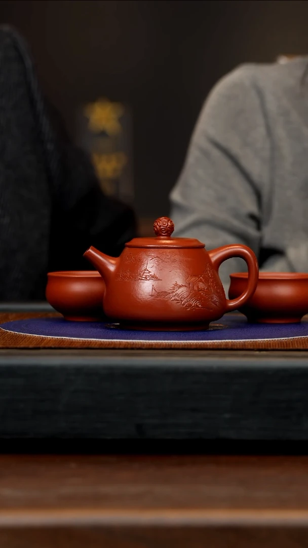【闪购商品】紫砂茶壶LHQ 大红泥 高瓢 220cc