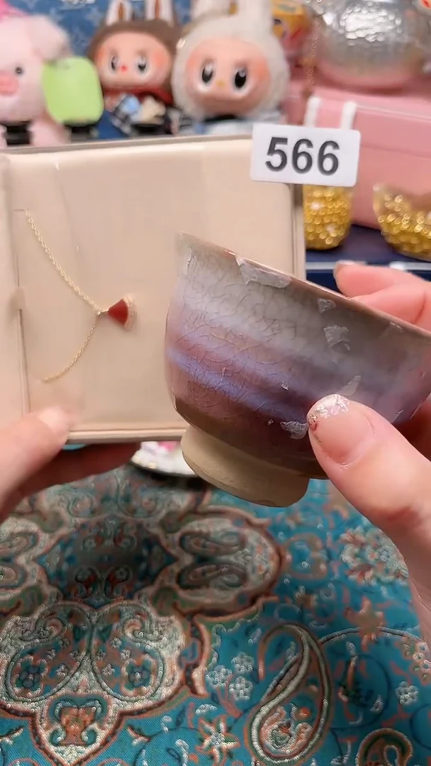 瓷片瓷片柴窑烧制半手工多人