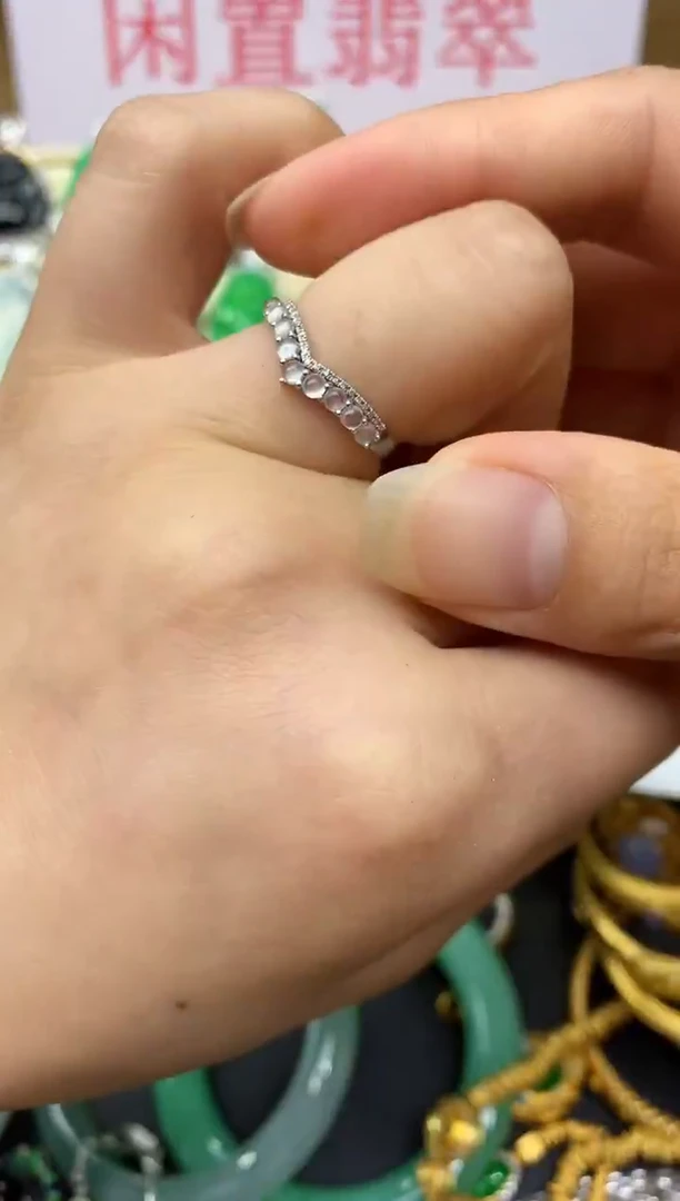 翡翠戒指18K金镶嵌176-中国好珍宝