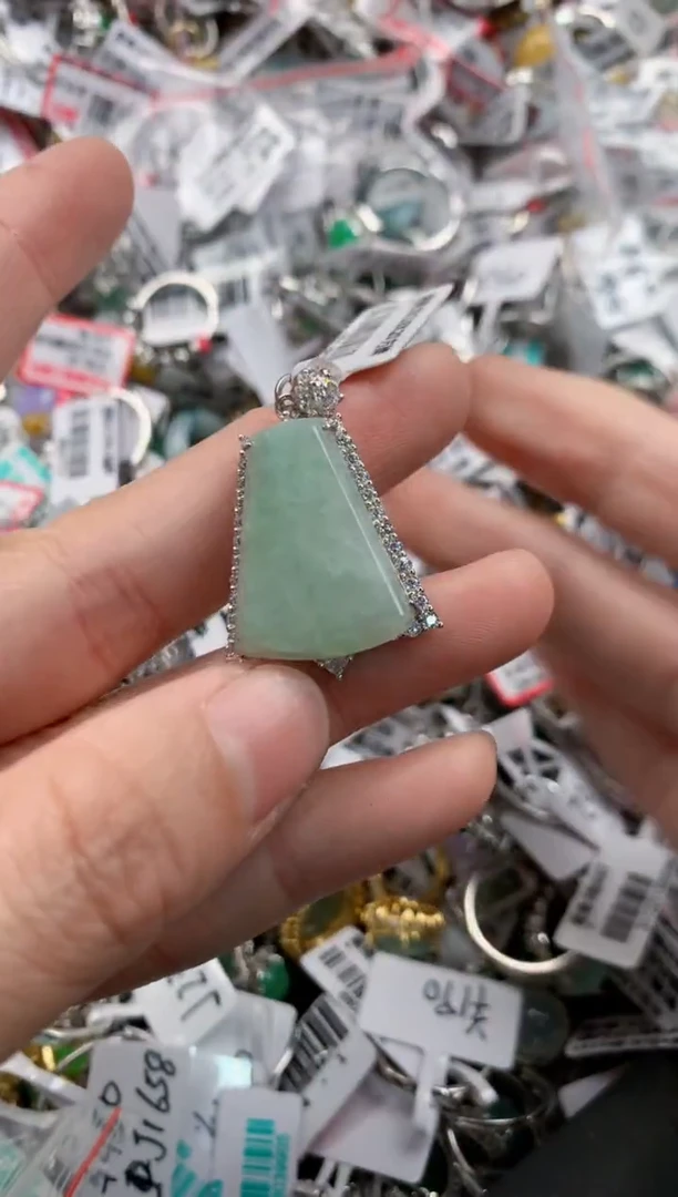 银S925镶嵌戒指翡翠4444-----6