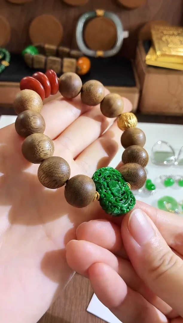 未镶嵌手串翡翠手饰