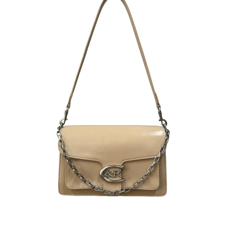 【YI CHEN】QYX-9736-1-沙砾色-高定轻奢时尚百搭潮流女士包包