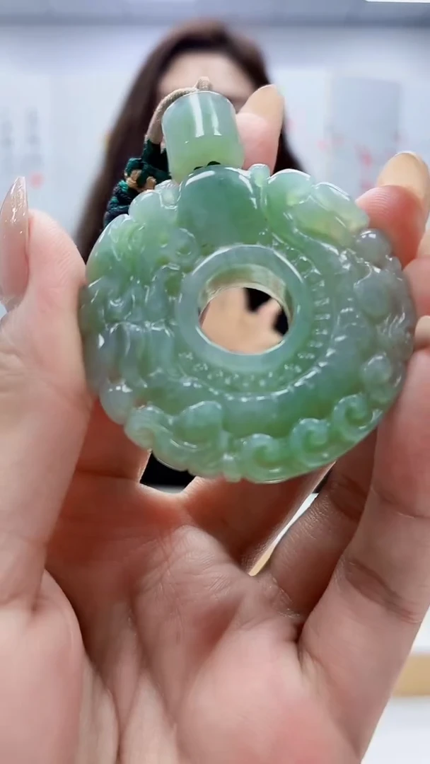 未镶嵌定制翡翠4829MM-毛货挂件42