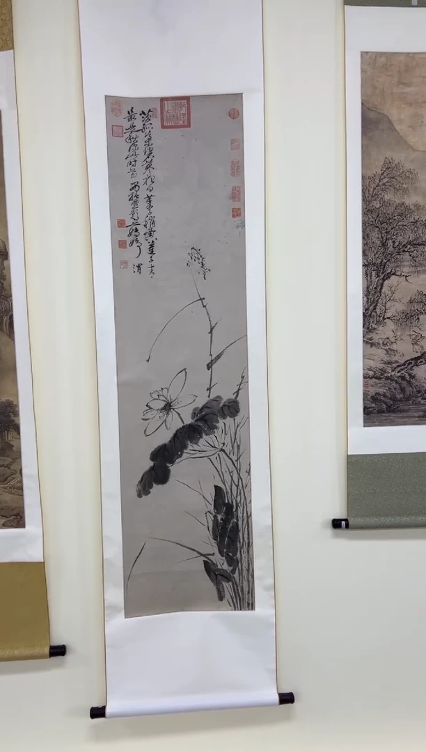 【复刻品】徐渭 荷花图轴