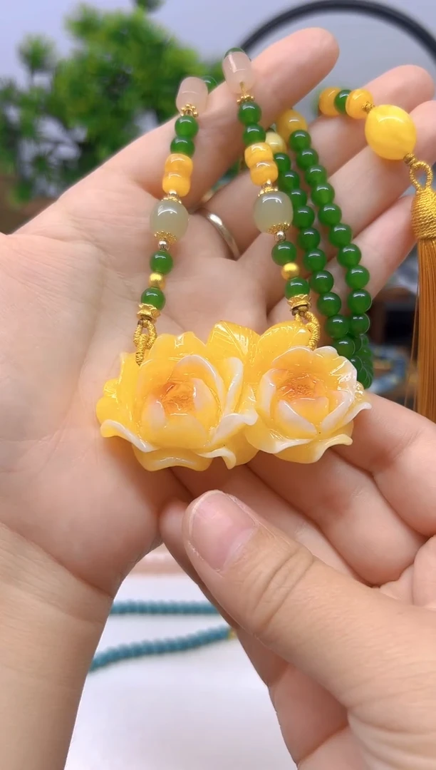 未镶嵌颈饰蜜蜡DIY款M620