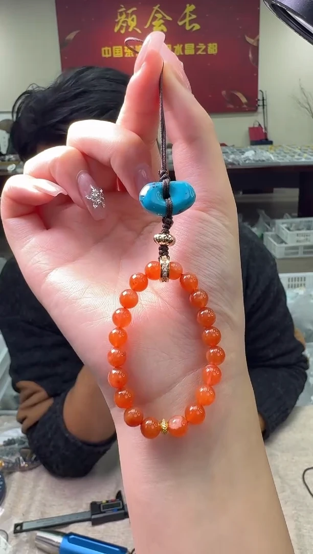 【闪购商品】南红玛瑙手机链未镶嵌多样性发一件 169