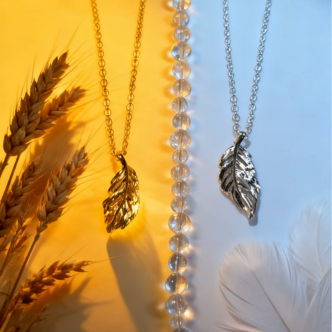 纯铜项链 6927镂空树叶典雅气质高贵项链小众时尚轻奢