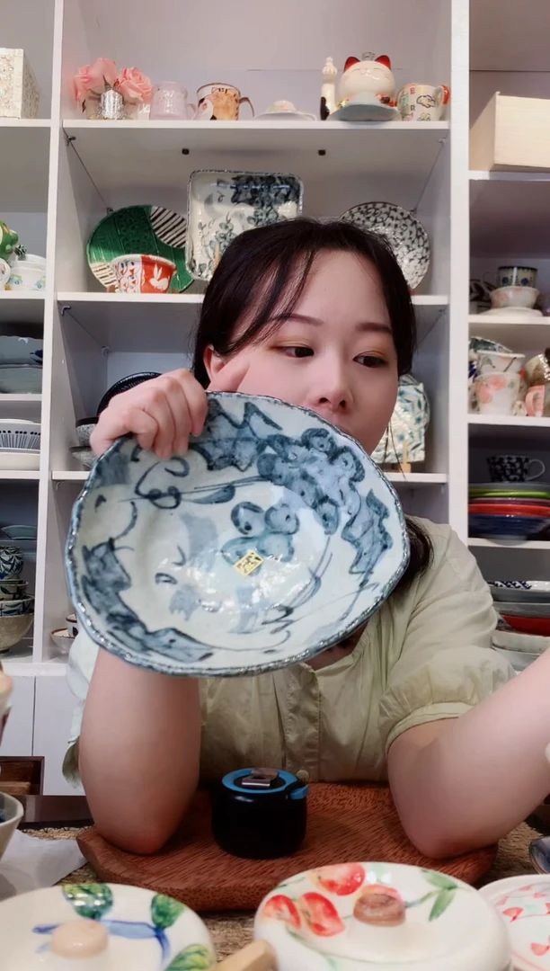 陶瓷【孤品】bloom手绘葡萄多用钵19.5cm