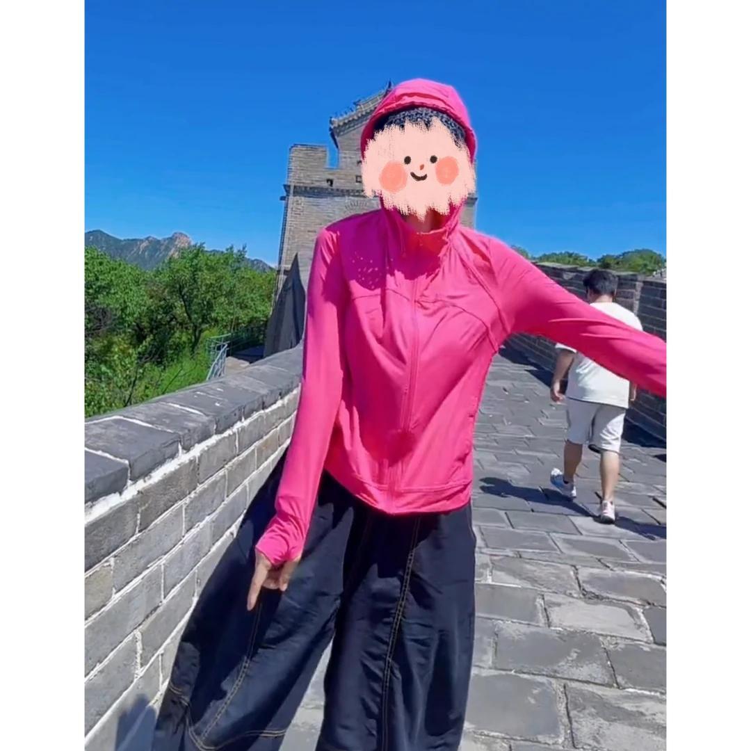 亮色防晒衣女士2025夏季新款冰感因子速干户外跑步休闲外套开衫薄