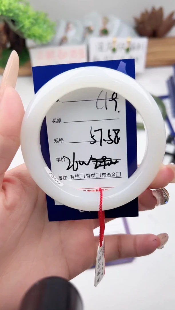 未镶嵌手镯和田玉微色差C19