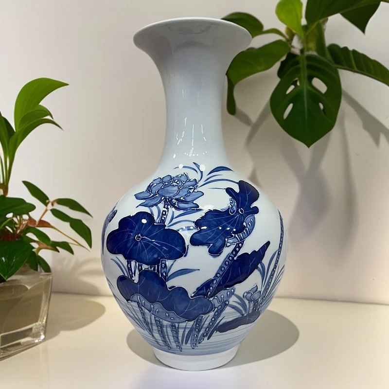 景德镇高温陶瓷摆件花瓶 赏瓶