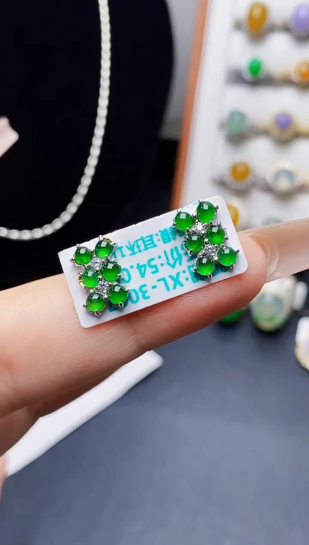 银S925镶嵌戒指翡翠1440