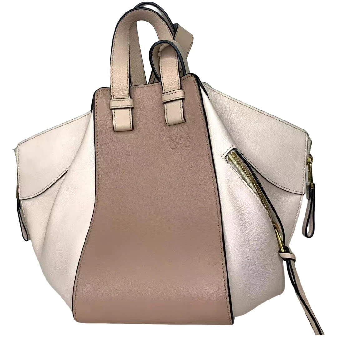 95新 LOEWE/罗意威 LOEWE/罗意威 粉色吊床斜挎包bwz11261