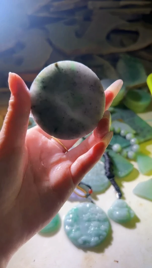 翡翠未镶嵌颈饰翡翠A货小蒋43