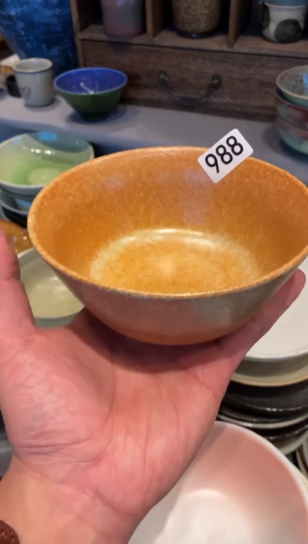 瓷片秝988志野马蹄碗1个