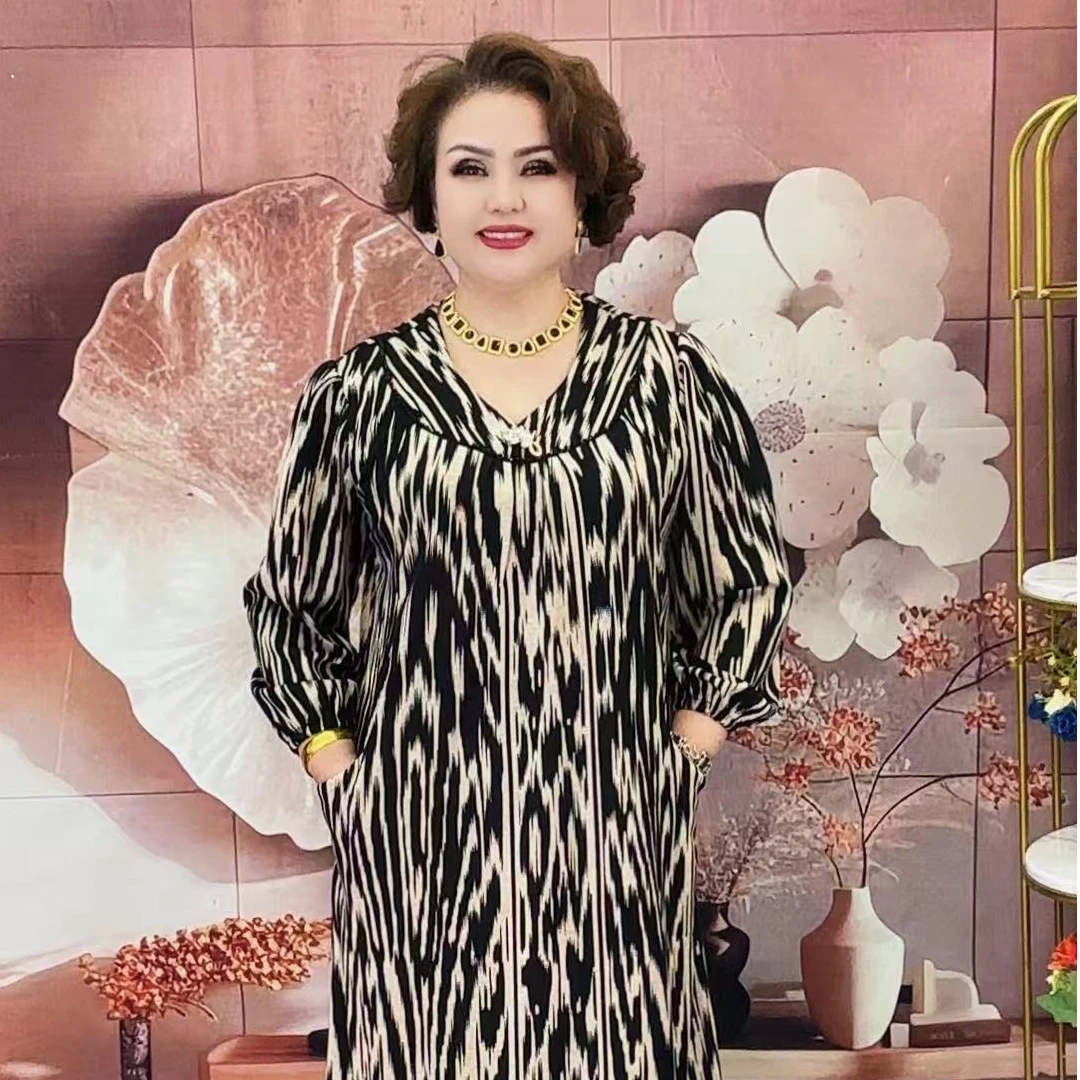 NIGAR时尚连衣裙显瘦气质长袖休闲宽松ATLAS