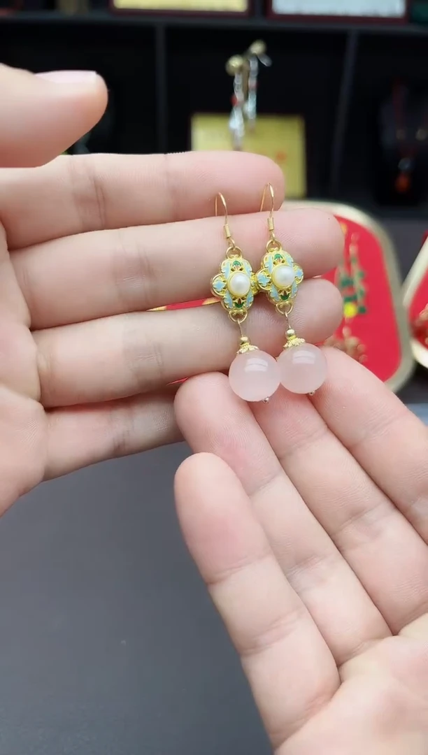 【闪购商品】水晶耳饰银S925镶嵌214000