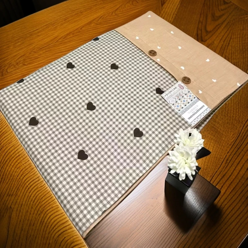 【11.韩版格子心】被套纯棉100%全棉150x200单人被单2双人被罩