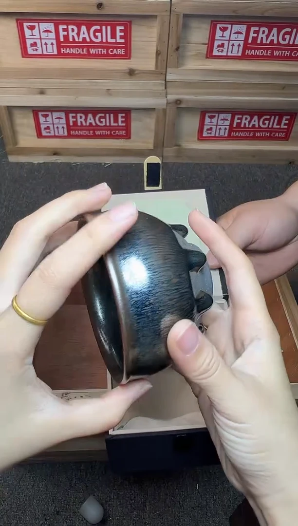 茶盏八方来财 建窑建盏主人杯