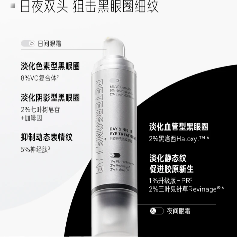 毕生之研眼霜淡纹眼霜双头紧致夜间焕亮补水涂抹式活颜明眸2.0版