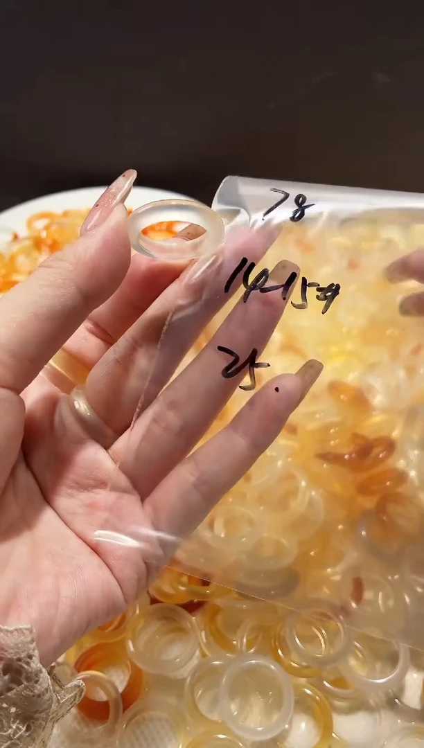 玛瑙/玉髓戒圈未镶嵌78