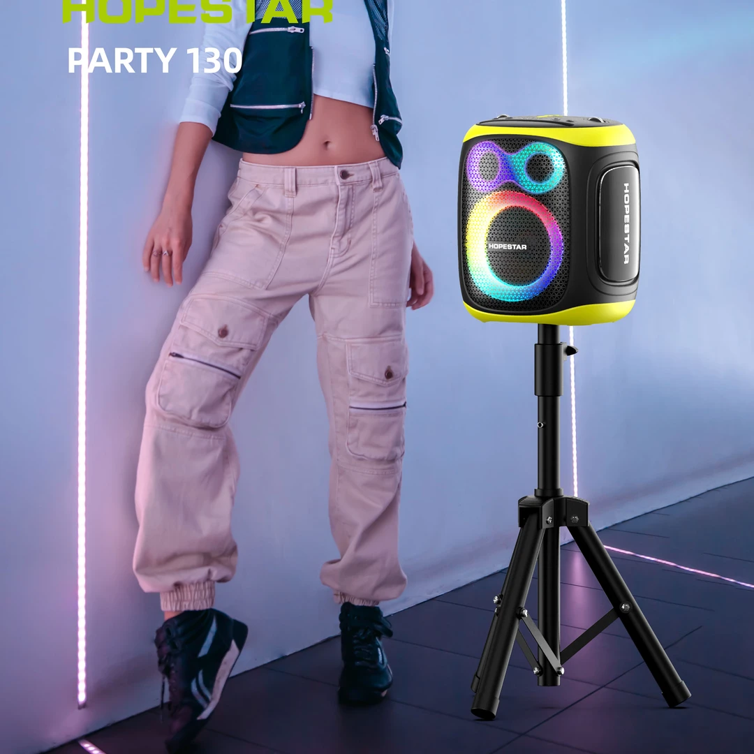 HOPESTAR PARTY130大功率K歌蓝牙音箱派对无线连接便携式强劲低音