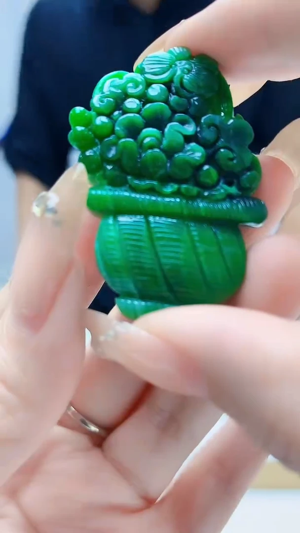 未镶嵌定制翡翠5145DD-毛货挂件98