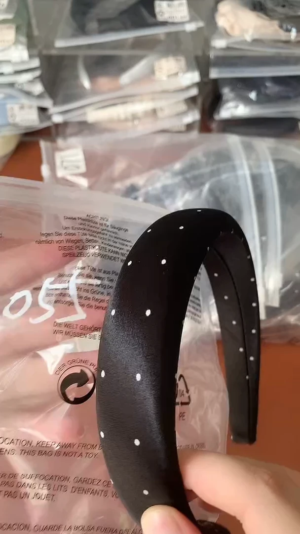 非金属布艺055发箍波点