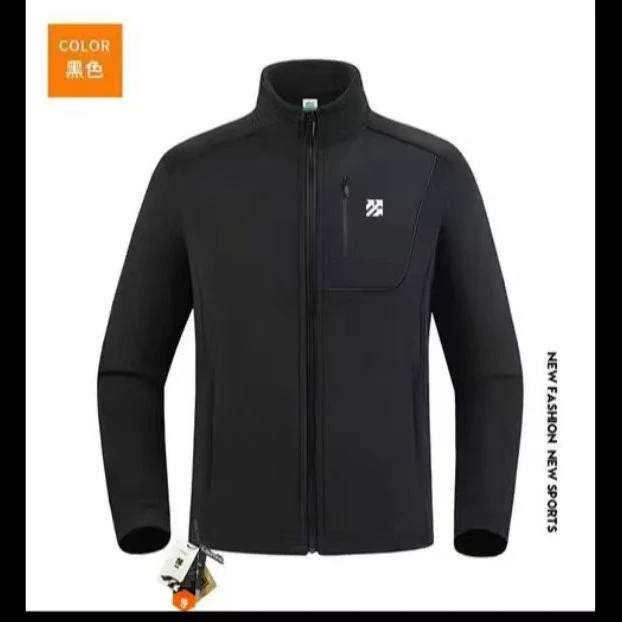 路森保暖外套长袖立领拉链上衣59998