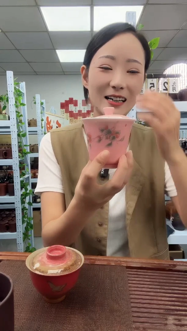 宜兴原矿紫砂全手工盖杯