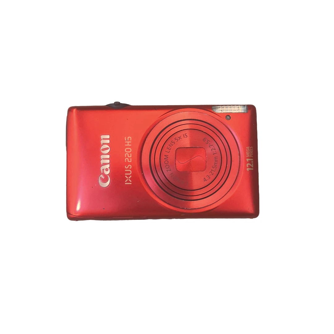 95新 Canon/佳能 ixus220hs红色机皇ccd清透出片，屏幕轻微划痕