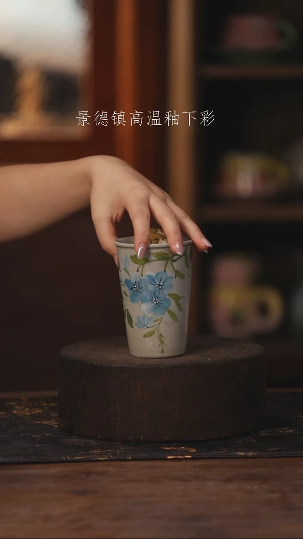 陶瓷景德镇高温釉下手绘陶瓷031