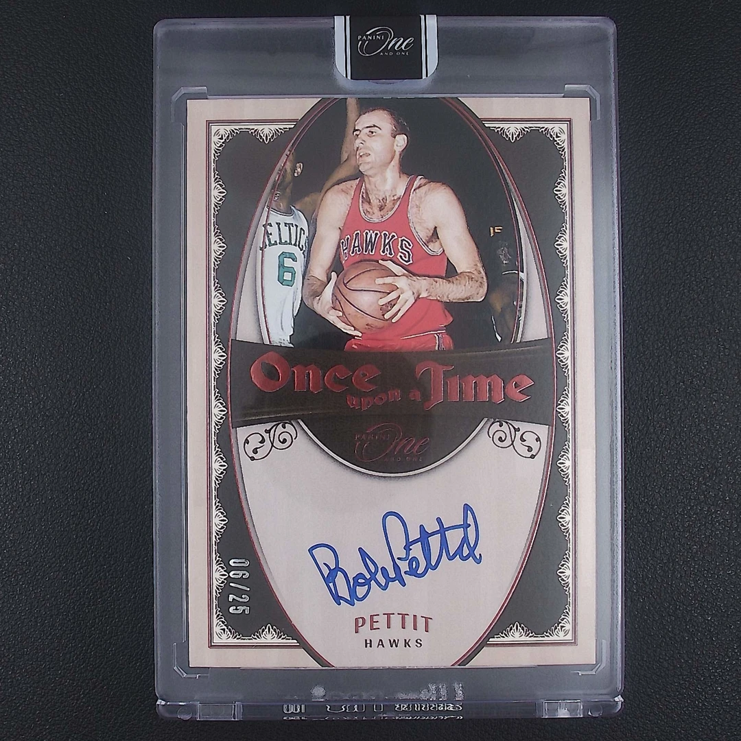 鲍勃佩蒂特 25编 One 帕尼尼NBA国宝手提签字球星卡