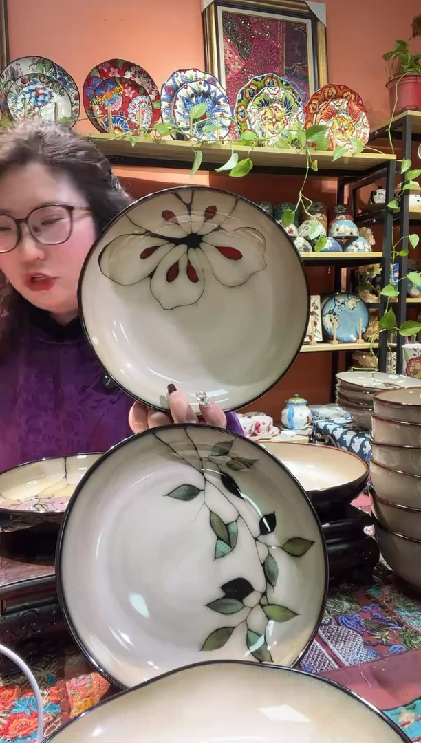 瓷片2个深盘8，5英寸福利