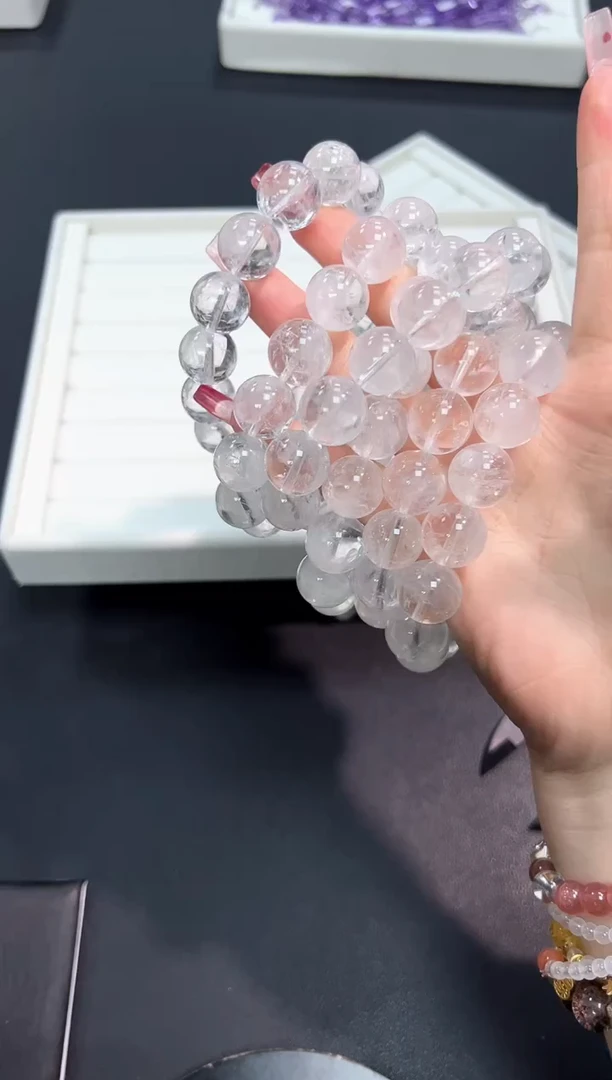 【闪购商品】水晶手串未镶嵌40G多样性发其一/1条默认微瑕