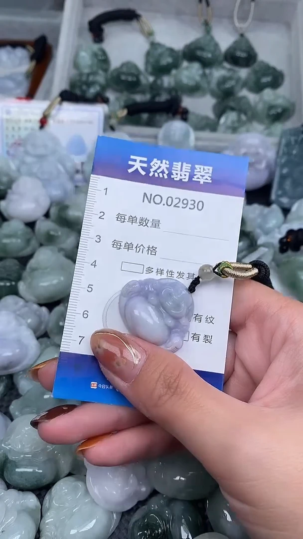颈饰未镶嵌翡翠天然A货翡翠2930