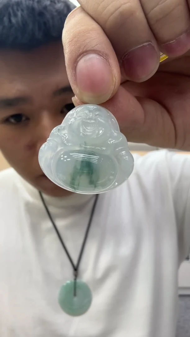 未镶嵌挂件翡翠顺*天然翡翠A货孤品一件