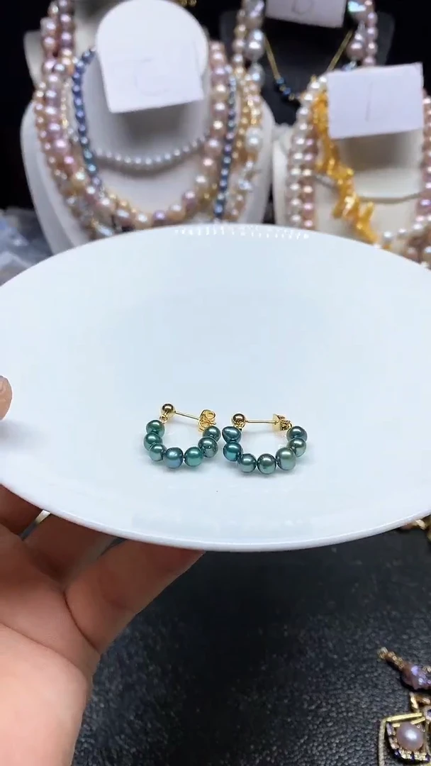 【闪购商品】淡水珍珠耳饰未镶嵌多人