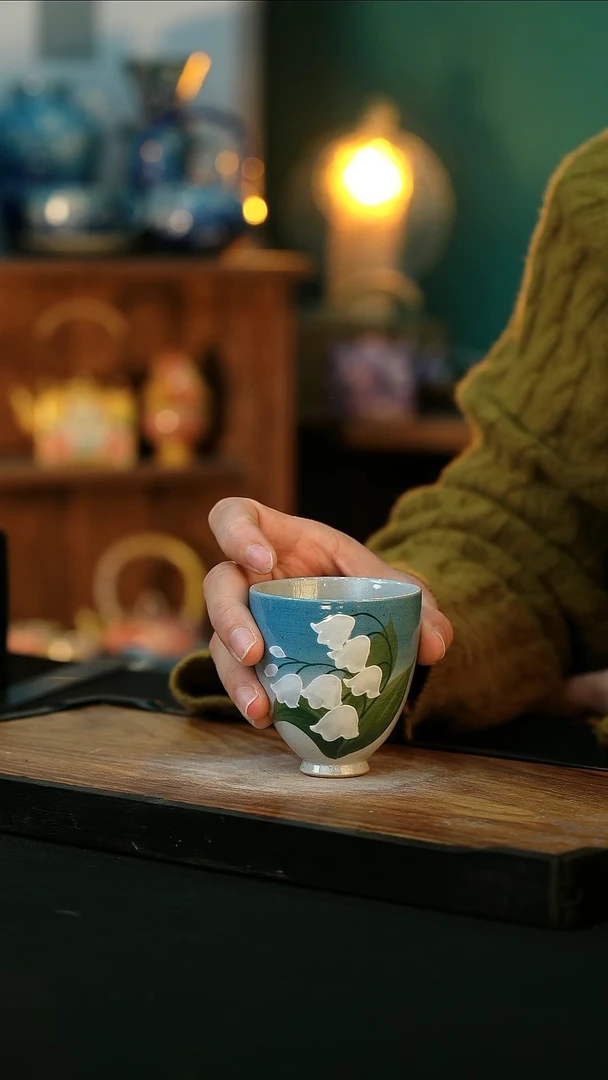 【闪购商品】杯手绘心瓷陶瓷浮力