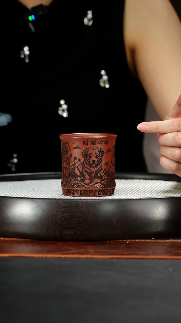 茶壶紫砂宜兴原矿紫砂20（狗版面）