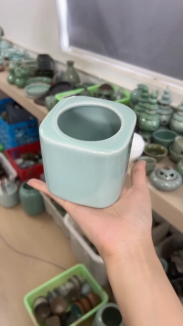 龙泉云间青瓷小米茶器