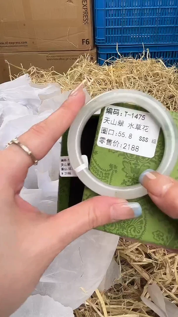 未镶嵌手镯石英质玉T-1475